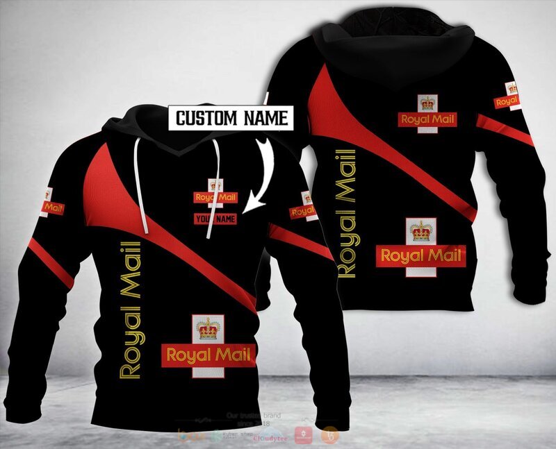 Personalized Royal Mail 3D Hoodie, Zip Hoodie 1 Personalized Royal Mail 3D Hoodie Zip Hoodie
