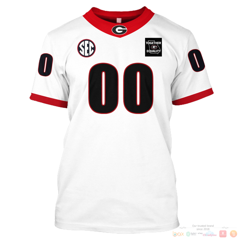 Personalized SEC Georgia Bulldogs Together Equality white custom jersey shirt, hoodie 7 Personalized SEC Georgia Bulldogs Together Equality white custom 3d shirt hoodie 1 2 3 4 5 6