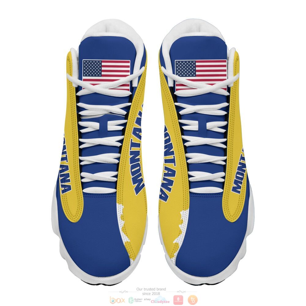 Seal of Montana Personalized Air Jordan 13 sneaker 3 Personalized Seal of Montana custom Air Jordan 13 shoes 1 2