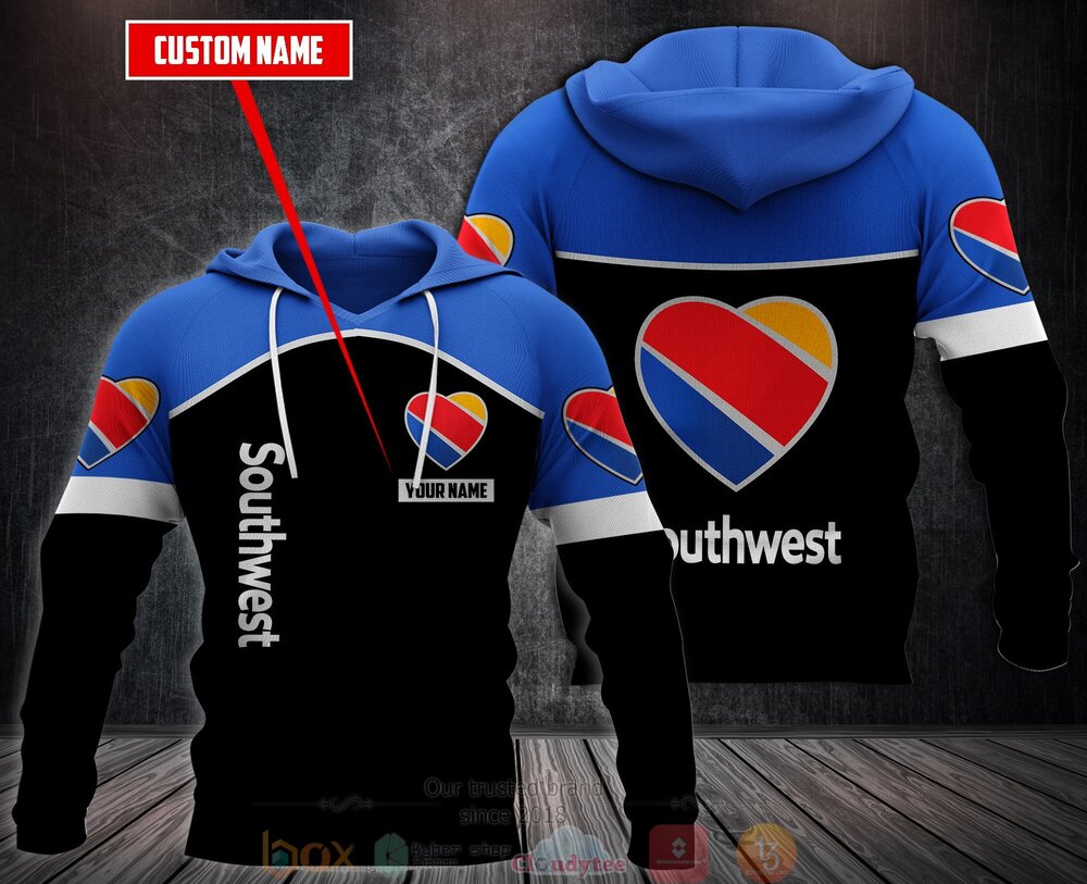 BEST Personalized Southwest Airlines 3D All Over Print Fleece Hoodie, Hoodie 2 Personalized Southwest Airlines 3D Fleece Hoodie Hoodie 1