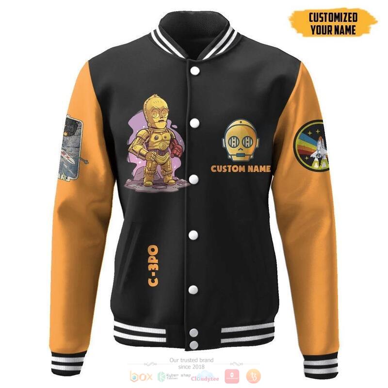Personalized Star Wars C3Po Baseball Jacket