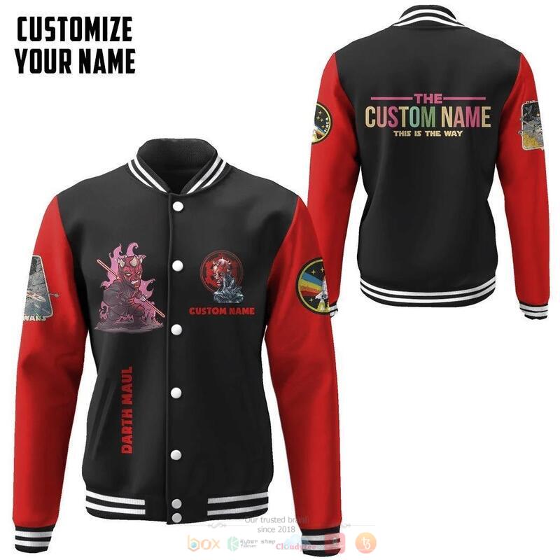 Personalized Star Wars Darth Maul Baseball Jacket