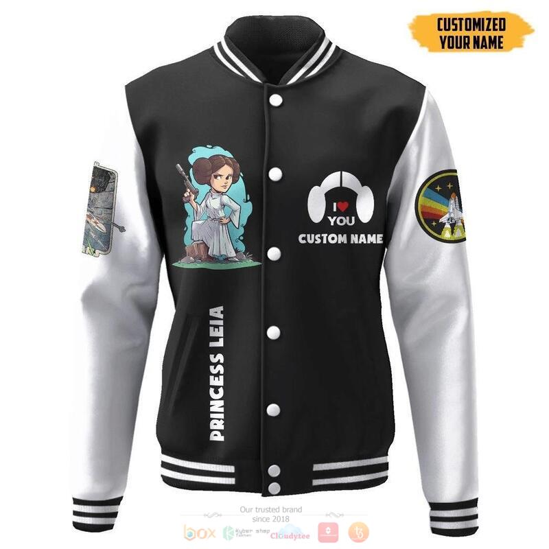Personalized Star Wars Princess Leia Baseball Jacket
