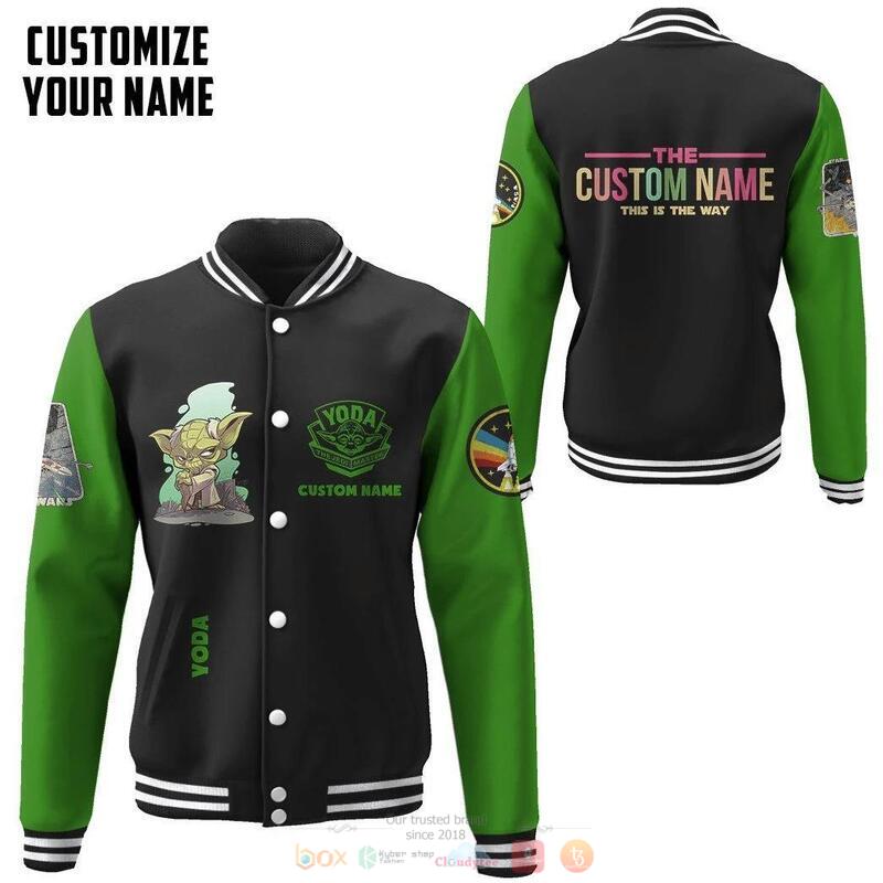 Personalized Star Wars Yoda Baseball Jacket