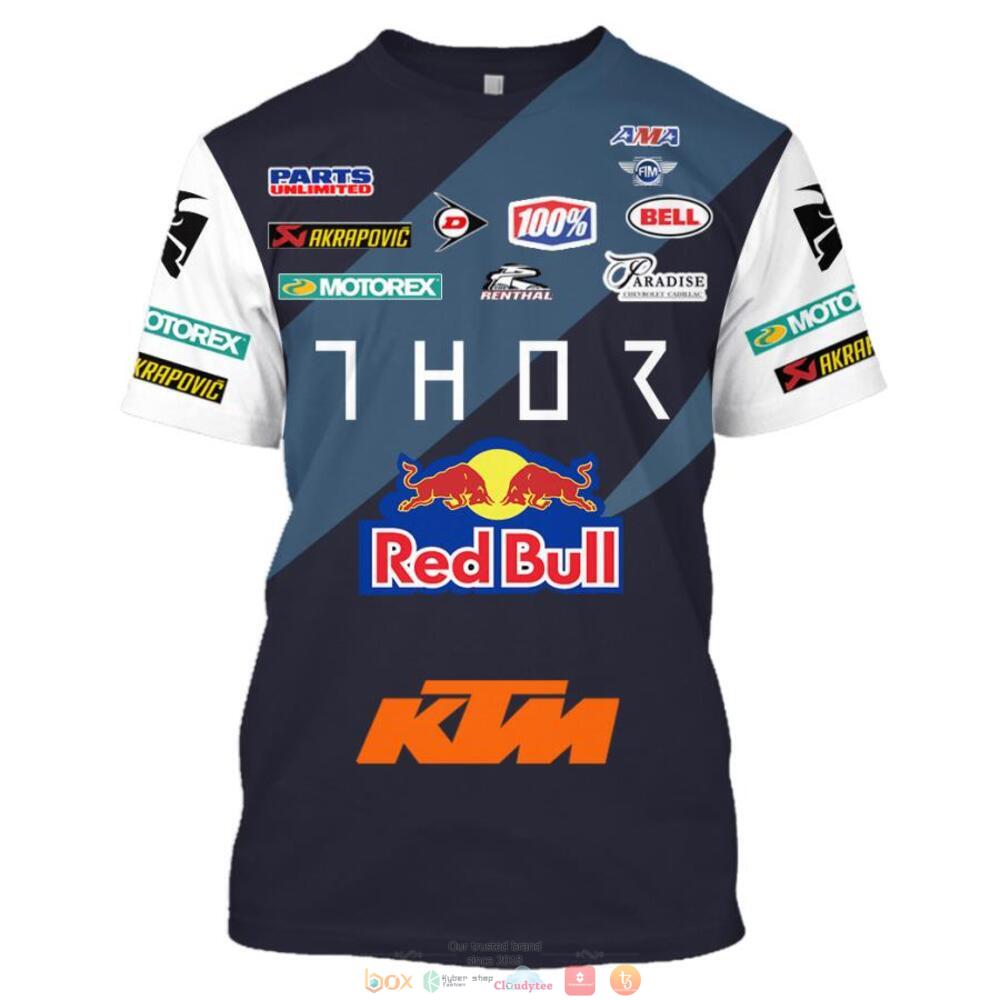 Personalized Thor Red Bull KTM custom 3d shirt hoodie 1 2 3 4 5 6