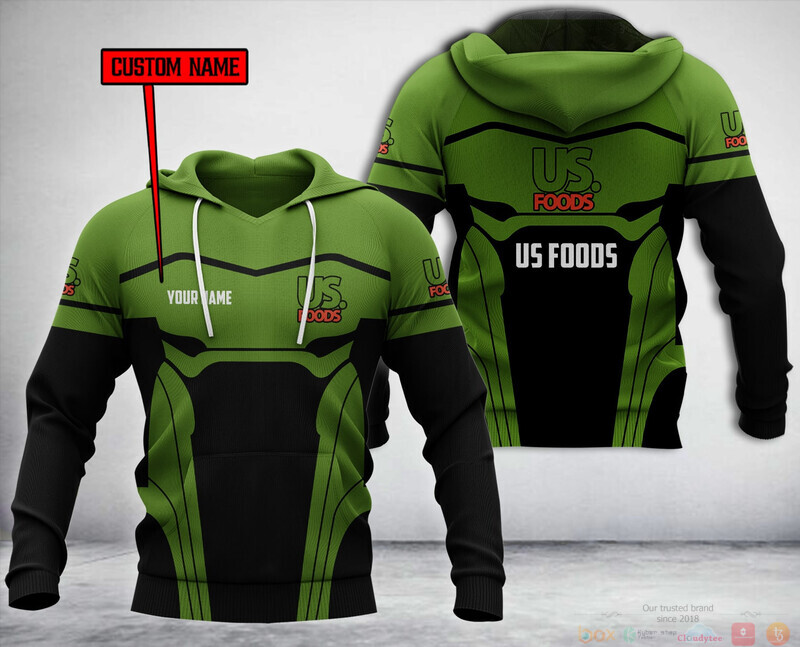 US Foods Personalized Hoodie, Fleece Hoodie 2 Personalized US Foods Custom Hoodie Fleece Hoodie 1