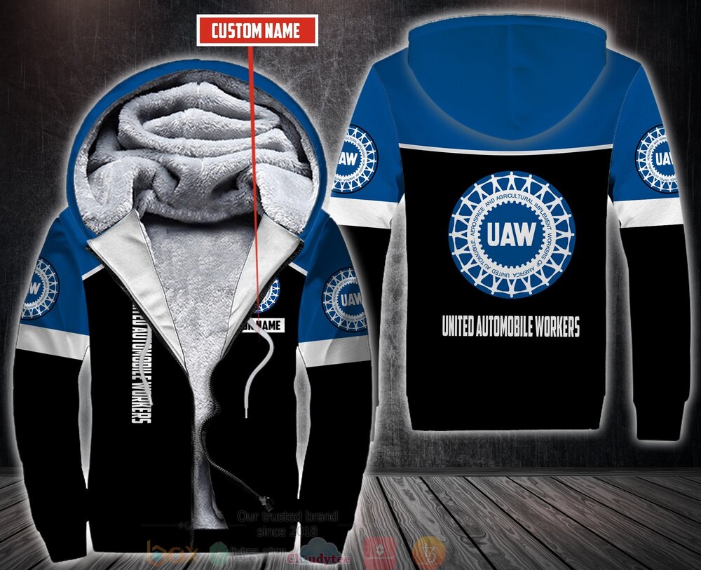 BEST Personalized United Automobile Workers 3D All Over Print Fleece Hoodie, Hoodie 1 Personalized United Automobile Workers 3D Fleece Hoodie Hoodie