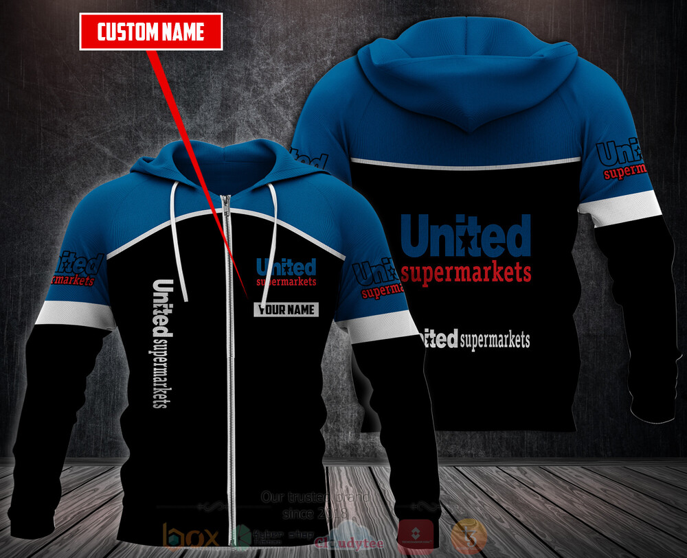BEST Personalized United Supermarkets 3D All Over Print Hoodie, Fleece Hoodie 3 Personalized United Supermarkets 3D Hoodie Fleece Hoodie 1 2