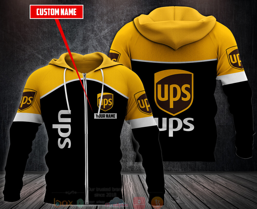 BEST Personalized Ups 3D All Over Print Fleece Hoodie, Hoodie 3 Personalized Ups 3D Fleece Hoodie Hoodie 1 2