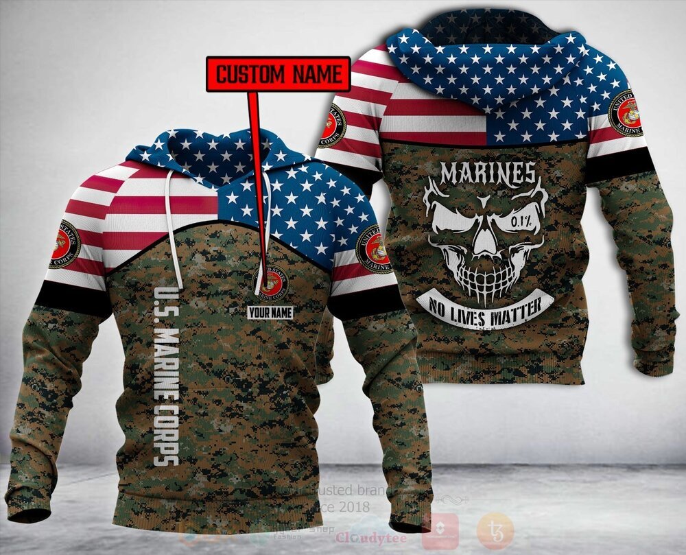 BEST Personalized Usmc 3D All Over Print Fleece Hoodie, Hoodie 3 Personalized Usmc 3D Fleece Hoodie Hoodie 1 2