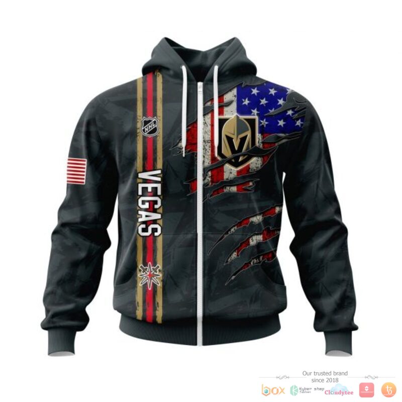 Personalized Vegas Golden Knights With American Flag 3d shirt, hoodie 2 Personalized Vegas Golden Knights With American Flag 3d shirt hoodie 1