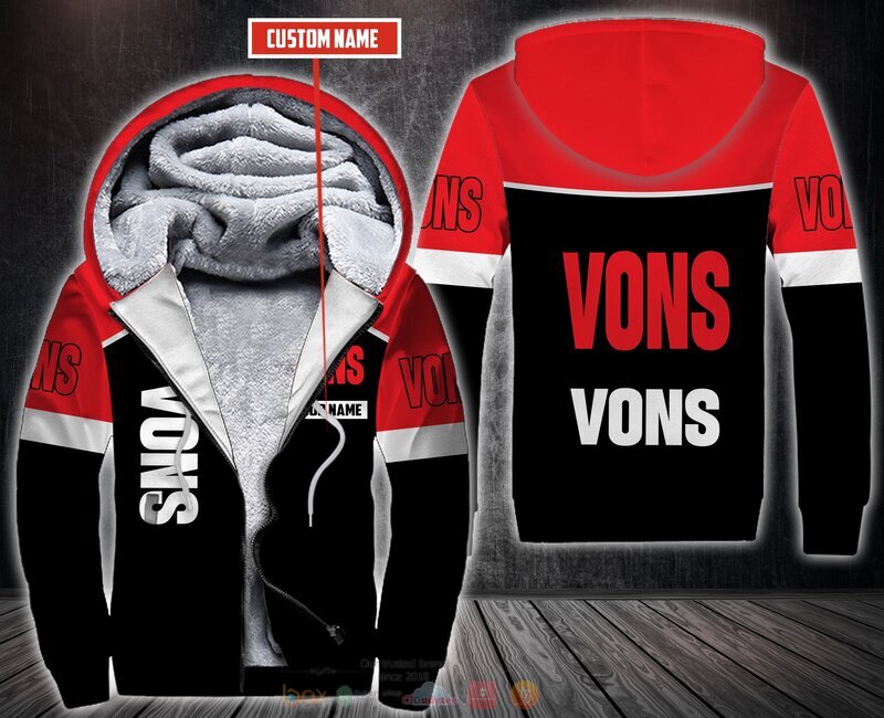 Personalized Vons 3D Fleece Hoodie Zip Hoodie