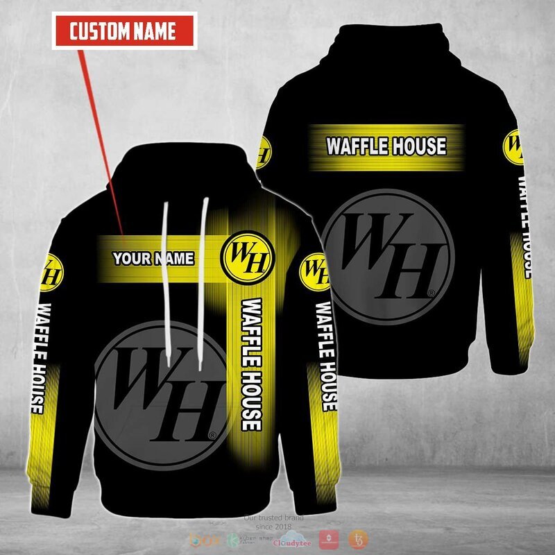 Personalized Waffle House Black Custom All Over Print 3d Hoodie