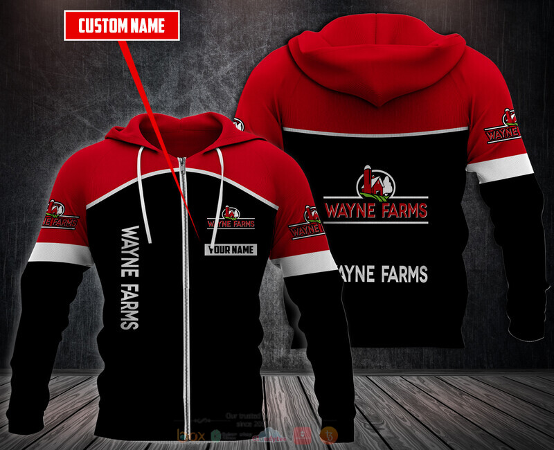 Personalized Wayne Farms 3D Fleece Hoodie, Zip Hoodie 3 Personalized Wayne Farms 3D Fleece Hoodie Zip Hoodie 1 2