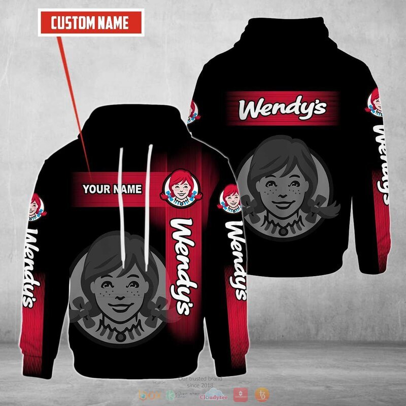 Personalized Wendy's Black Custom Full Print 3d Hoodie 3 Personalized Wendys Black Custom All Over Print 3d Hoodie
