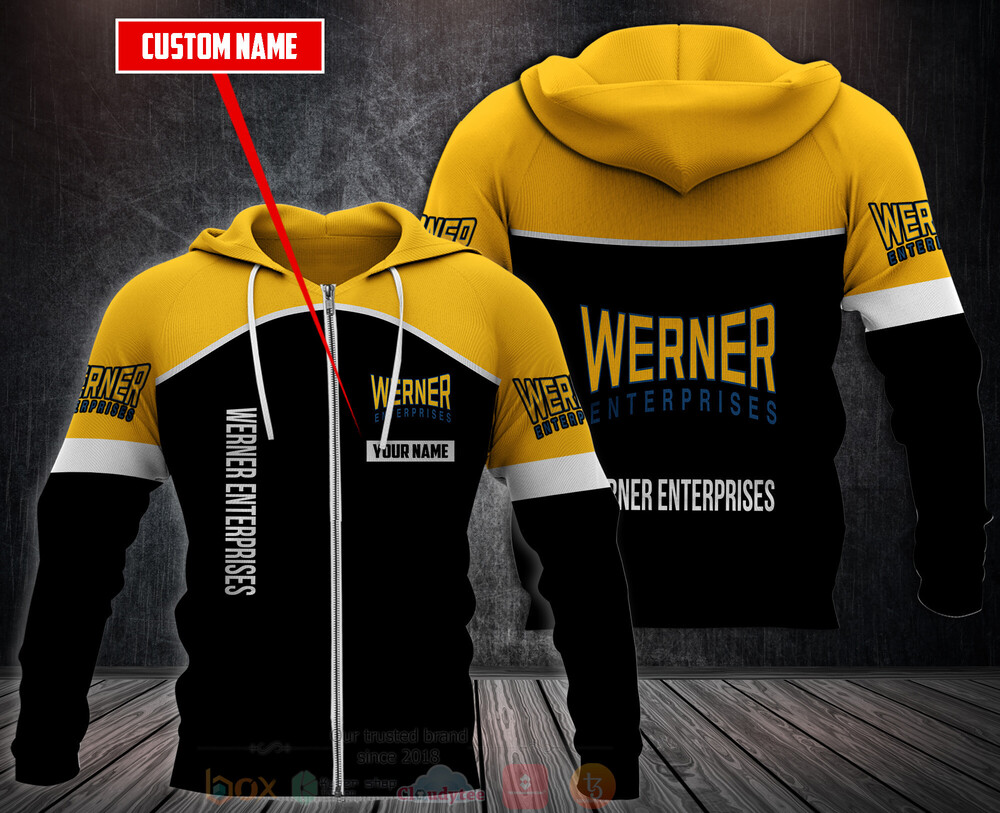 BEST Personalized Werner Enterprises 3D All Over Print Hoodie, Fleece Hoodie 3 Personalized Werner Enterprises 3D Hoodie Fleece Hoodie 1 2