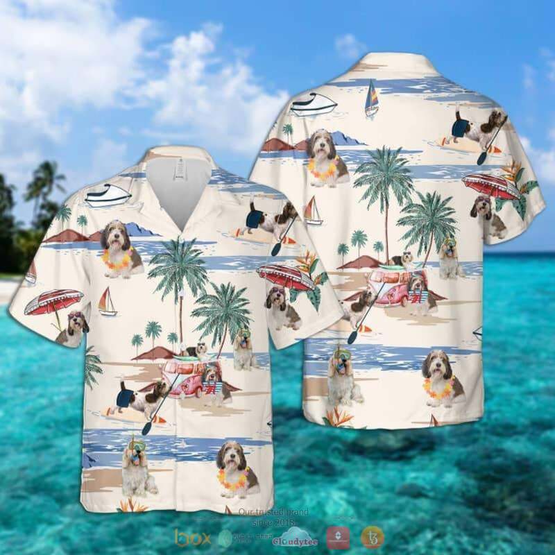 Petit Basset Griffon Vendeen Summer Beach Hawaiian Shirt