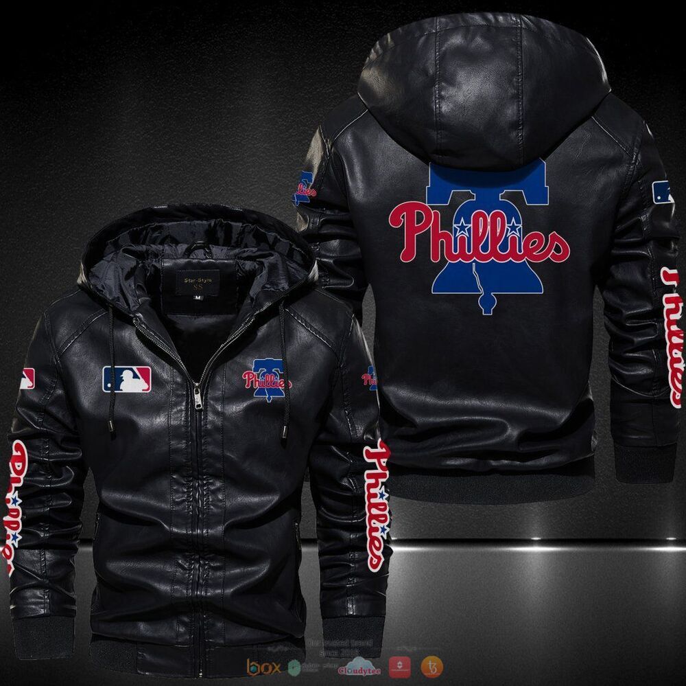 Philadelphia Phillies MLB Leather Jacket Hat