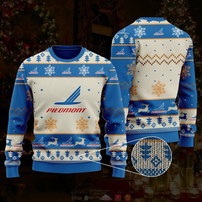 Piedmont Airlines Company Sweater 3 Piedmont Airlines Company Christmas Sweater