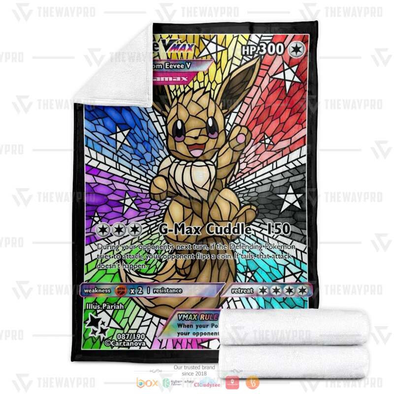 Pokemon Gyarados Hybrid Vmax Stain Glass Blanket