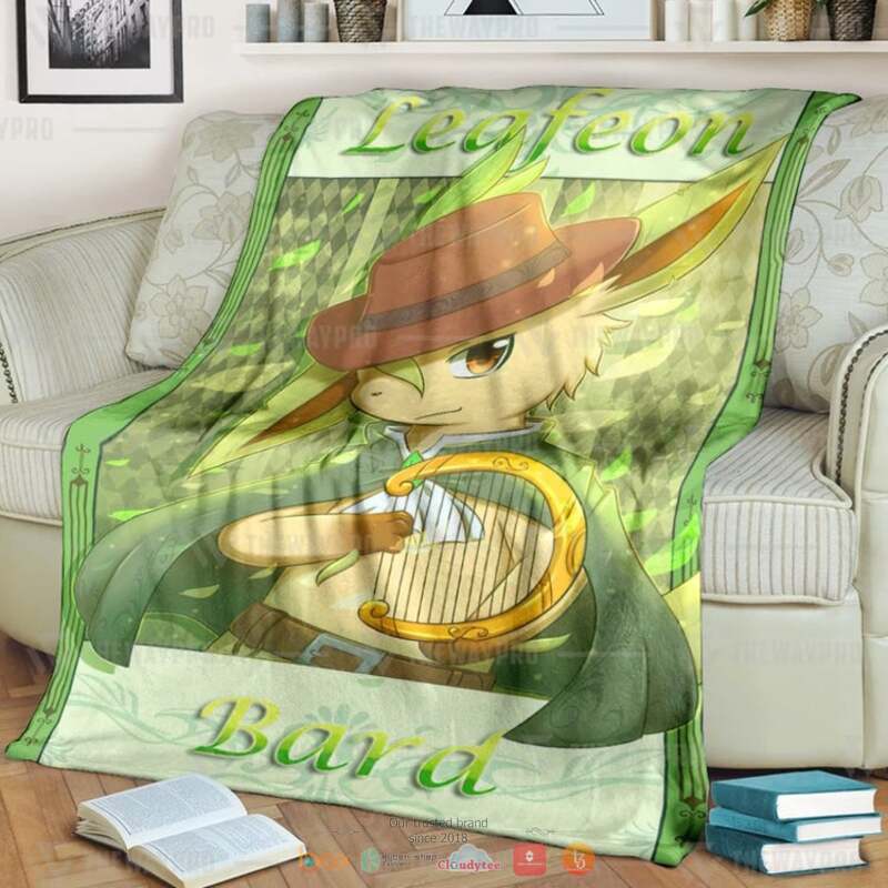 Pokemon Leafeon Bard Blanket