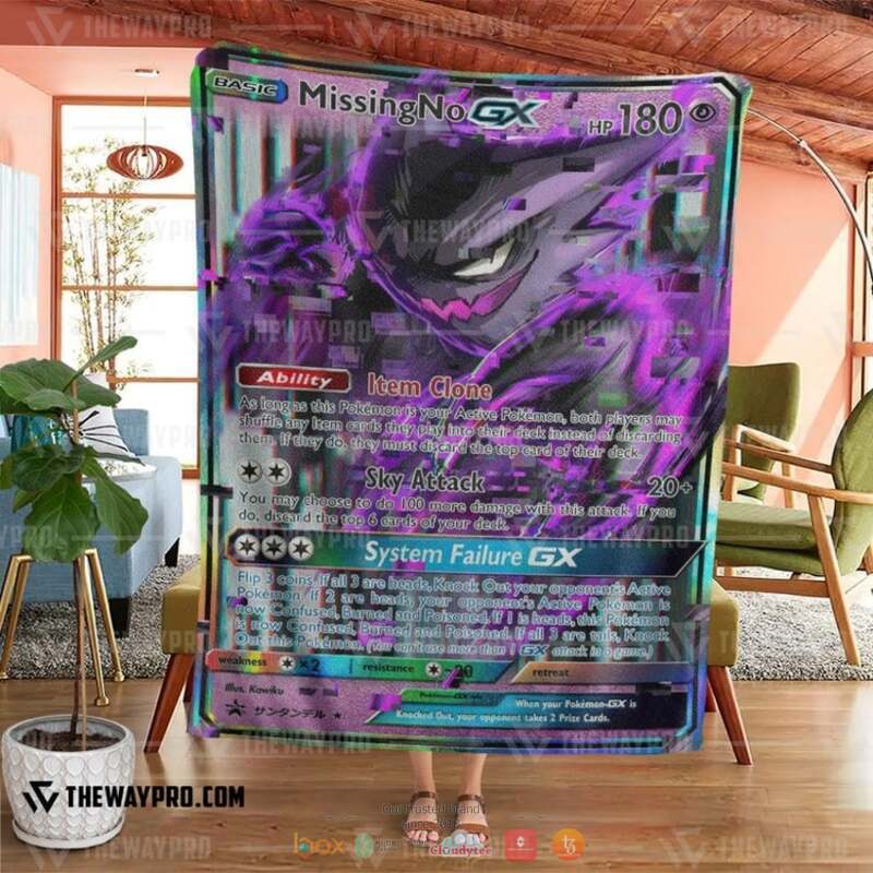 Pokemon Missing No Gengar GX Blanket