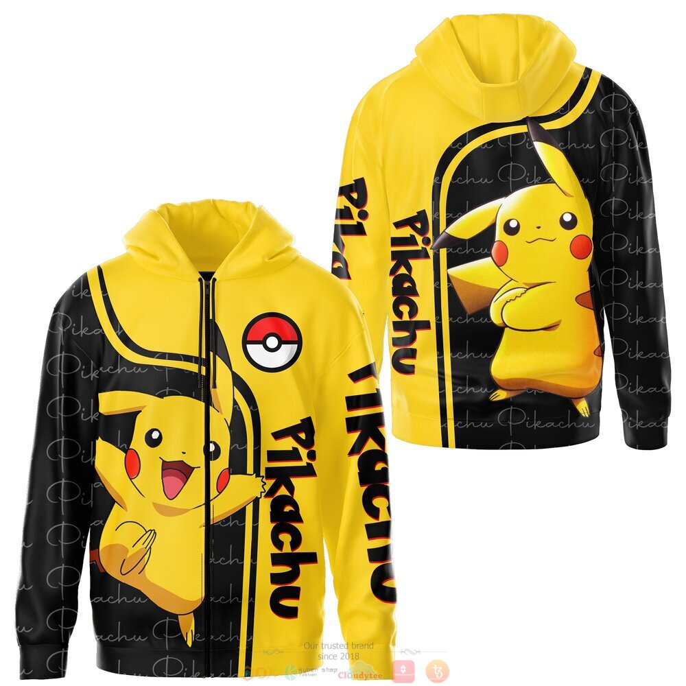 Pokemon Pikachu 3d shirt, hoodie 2 Pokemon Pikachu 3d shirt hoodie 1