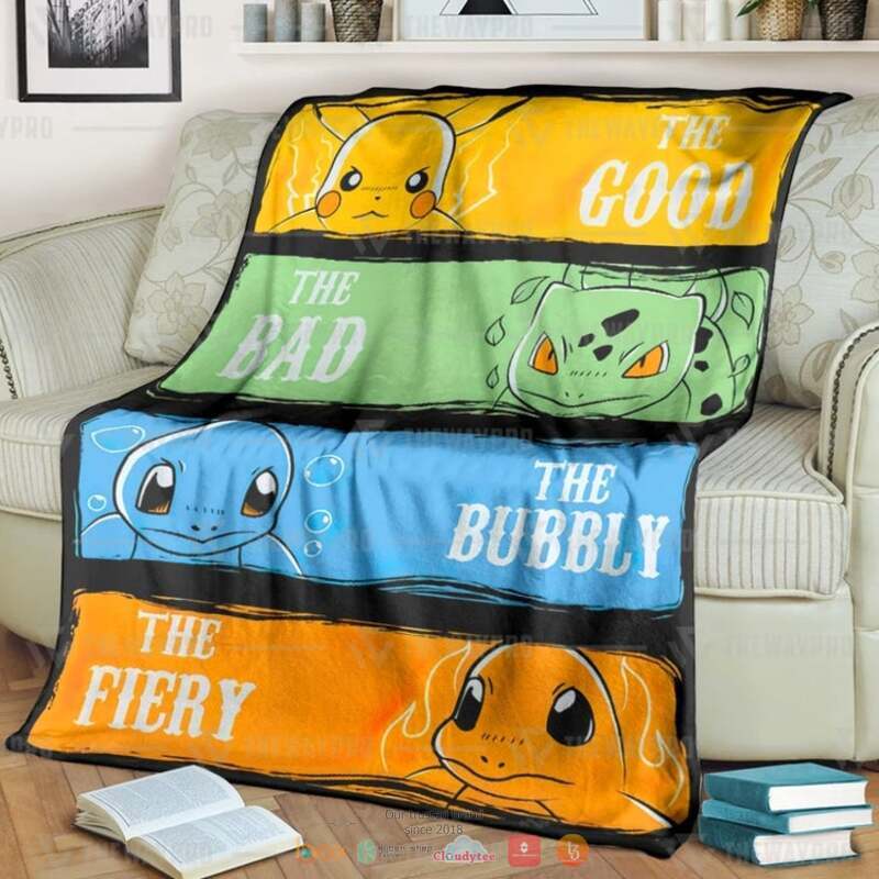 Pokemon The Good The Bad The Bubbly The Fiery Blanket