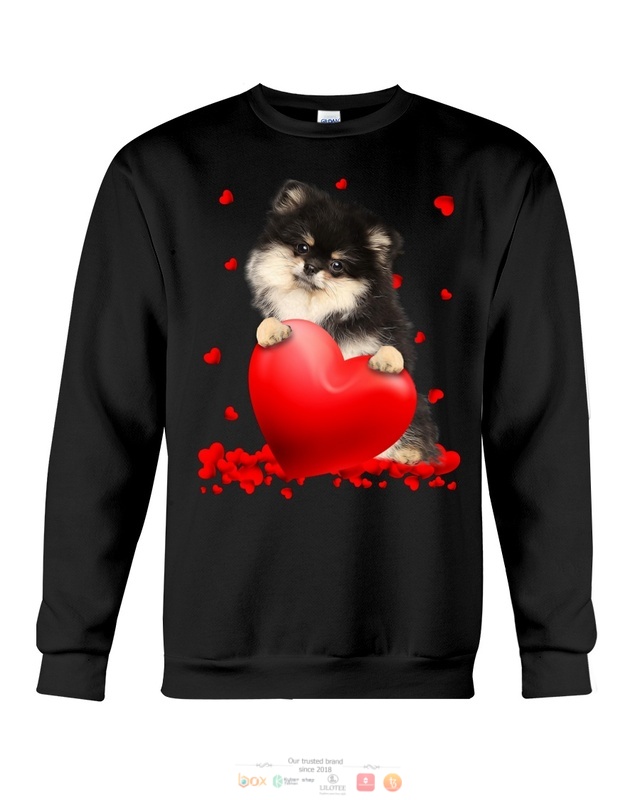 Valentine Hearts Pomeranian hoodie, shirt 6 Pomeranian Valentine Hearts shirt hoodie 1 2 3 4 5