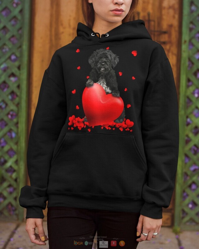 Portuguese Water Dog Valentine Hearts shirt hoodie