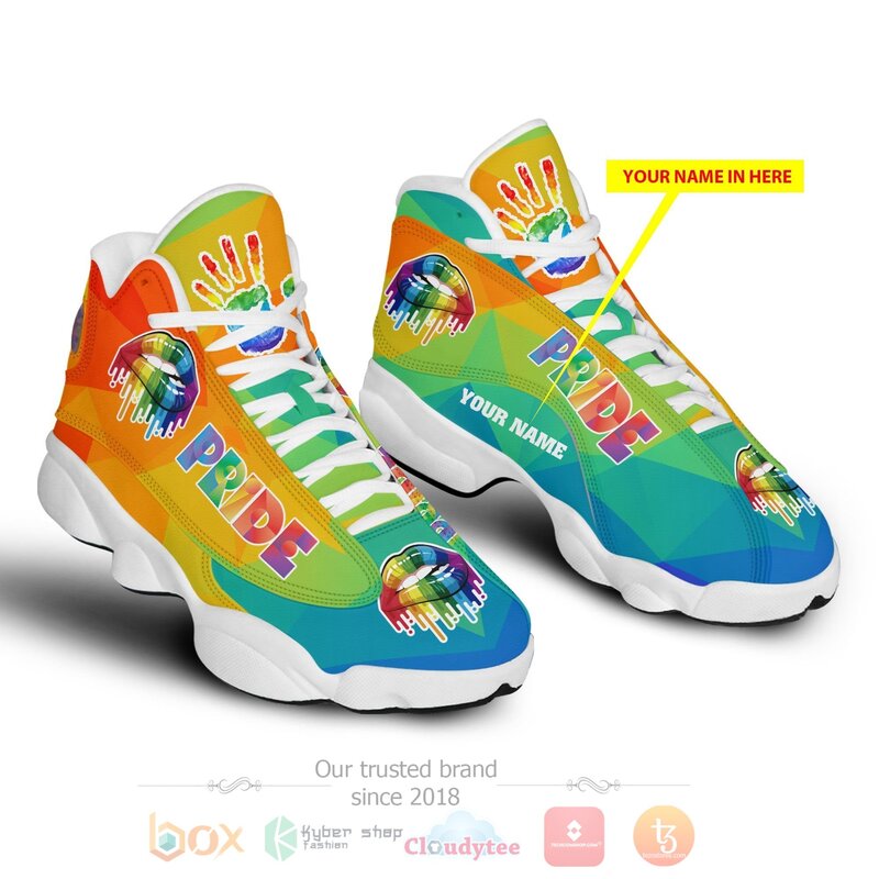 BEST Pride Personalized Air Jordan 13 Sneakers Sport Shoes 4 Pride Personalized Air Jordan 13 Shoes 1 2 3