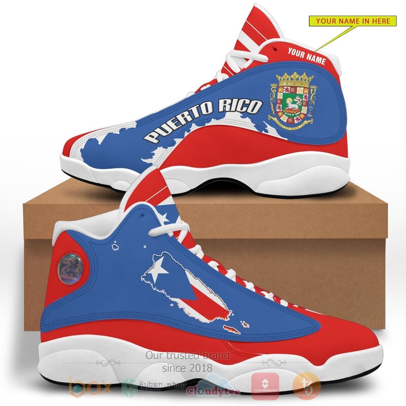 Puerto Rico Personalized Air Jordan 13 Shoes 1