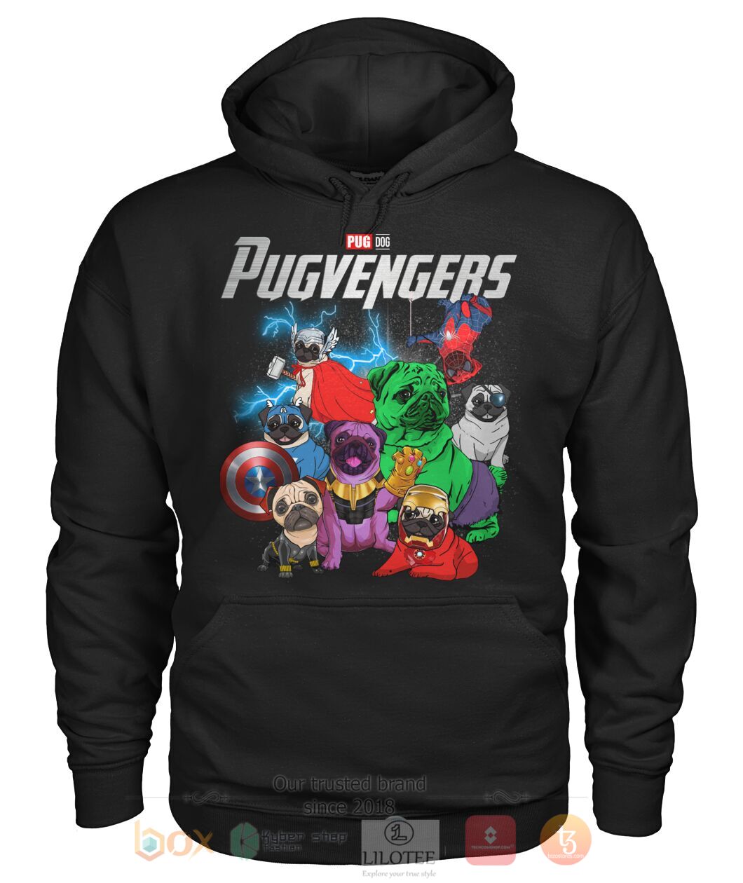 BEST Pug Dog Pugvenger 3D Shirt, Hoodie 2 Pug Dog Pugvenger 3D Hoodie Shirt 1