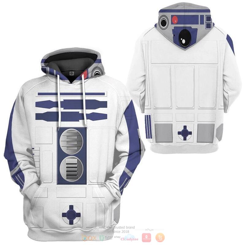 R2D2 Cosplay 3D Shirt, Hoodie 1 R2D2 Cosplay 3D Shirt Hoodie