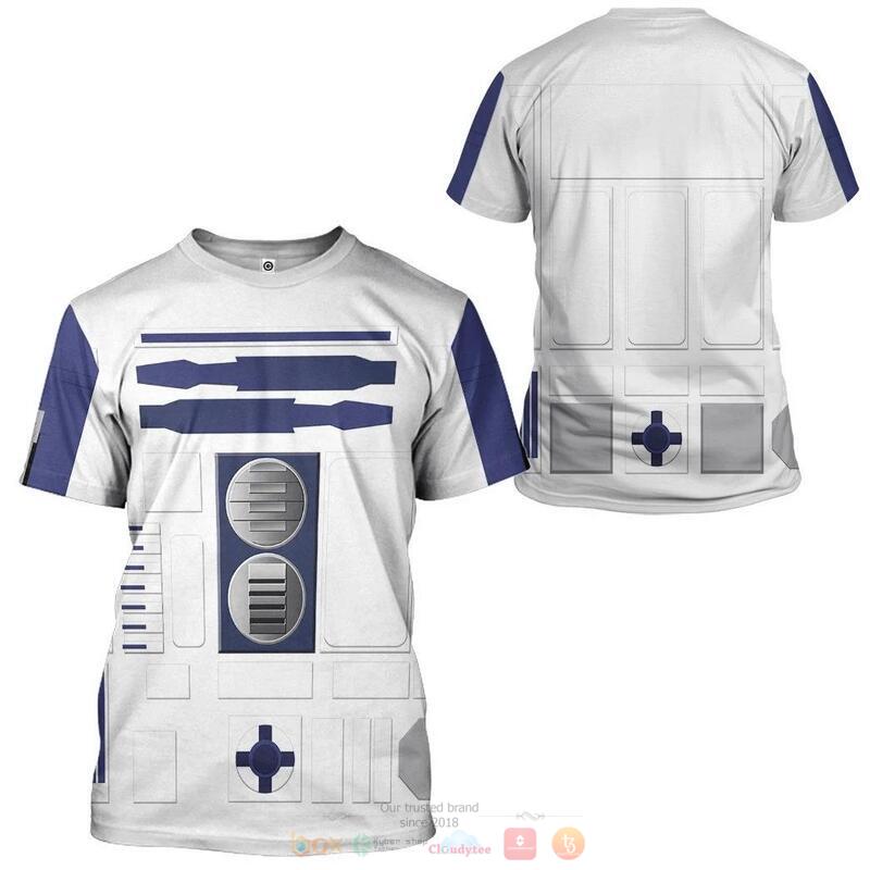 R2D2 Cosplay 3D Shirt, Hoodie 3 R2D2 Cosplay 3D Shirt Hoodie 1 2