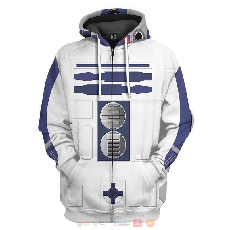 R2D2 Cosplay 3D Shirt, Hoodie 8 R2D2 Cosplay 3D Shirt Hoodie 1 2 3 4 5 6 7