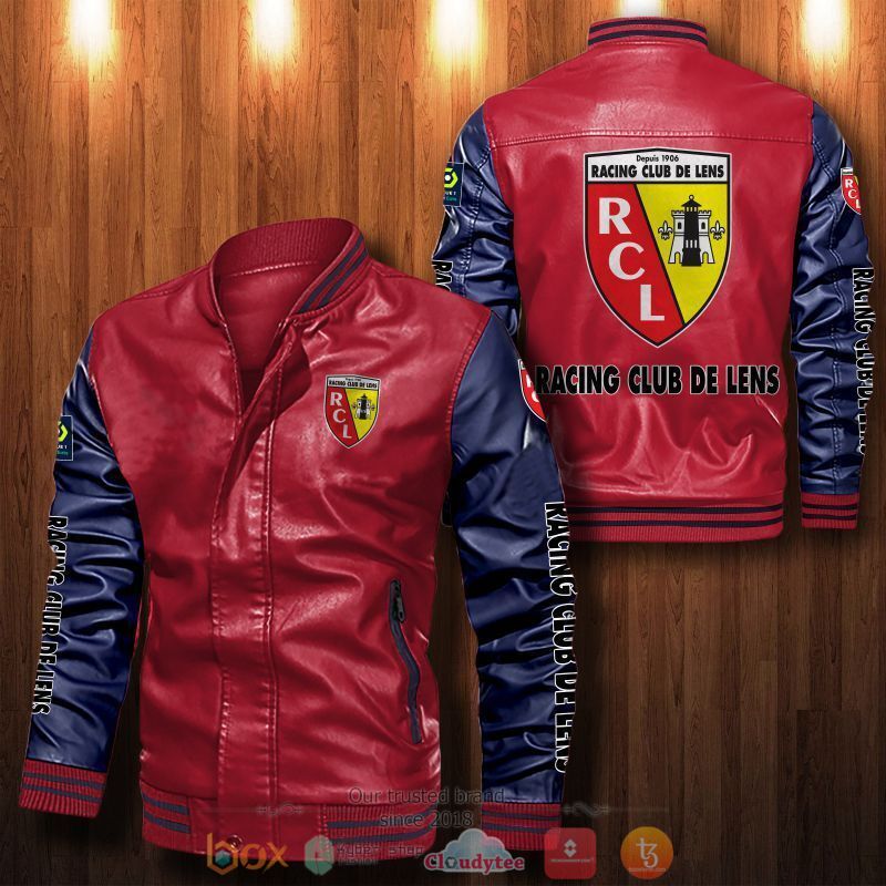 Racing Club de Lens Bomber leather jacket 6 Racing Club de Lens Bomber leather jacket 1 2 3 4 5