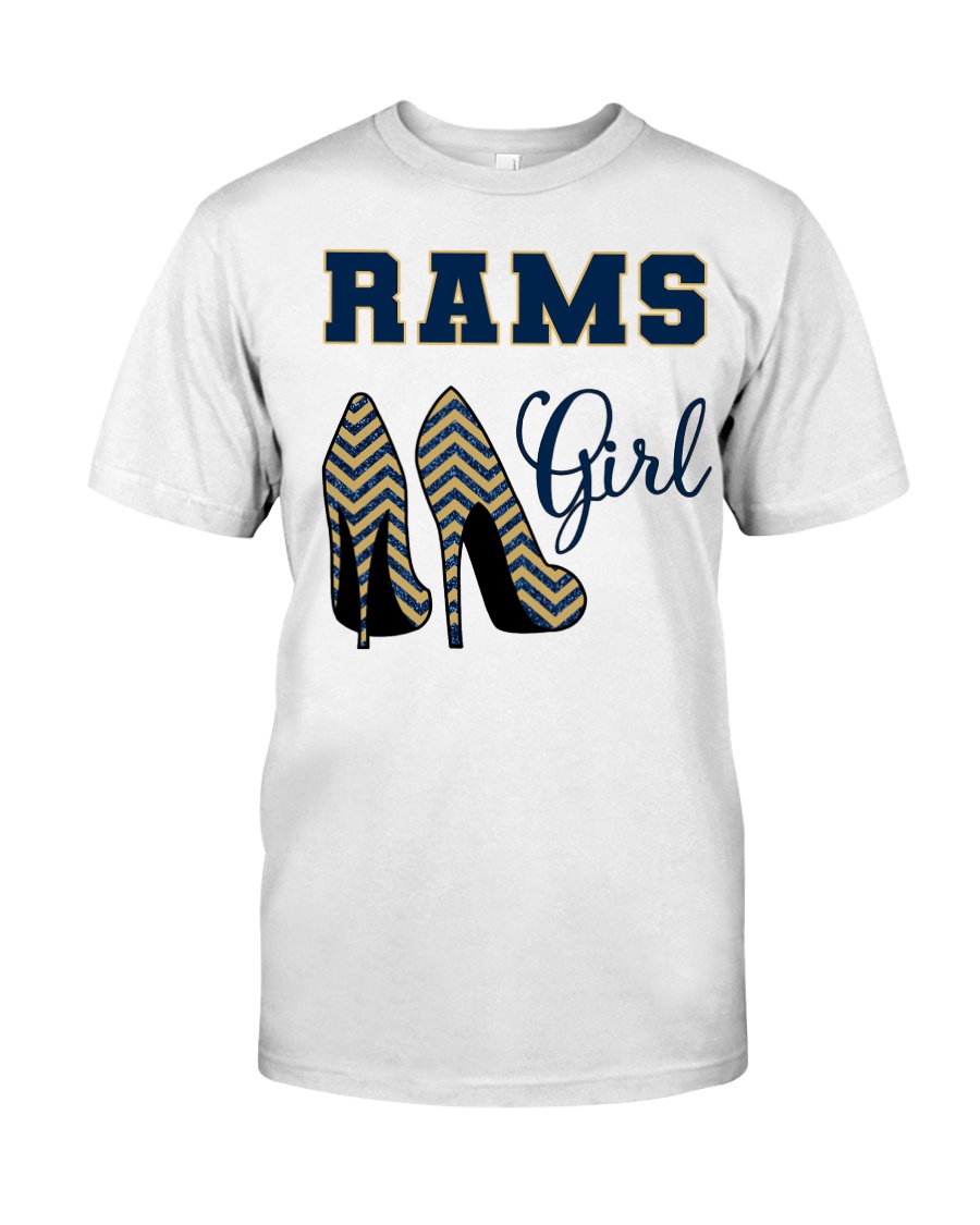 Los Angeles Rams girl high heel jersey shirt, hoodie 1 Rams girl high heel shirt hoodie 1