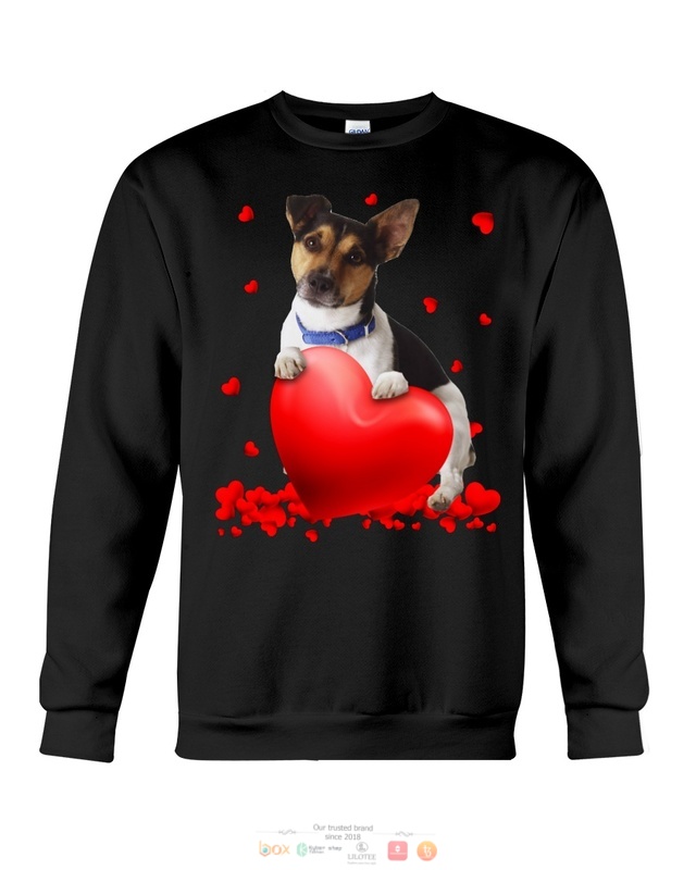 Rat Terrier Valentine Hearts shirt hoodie