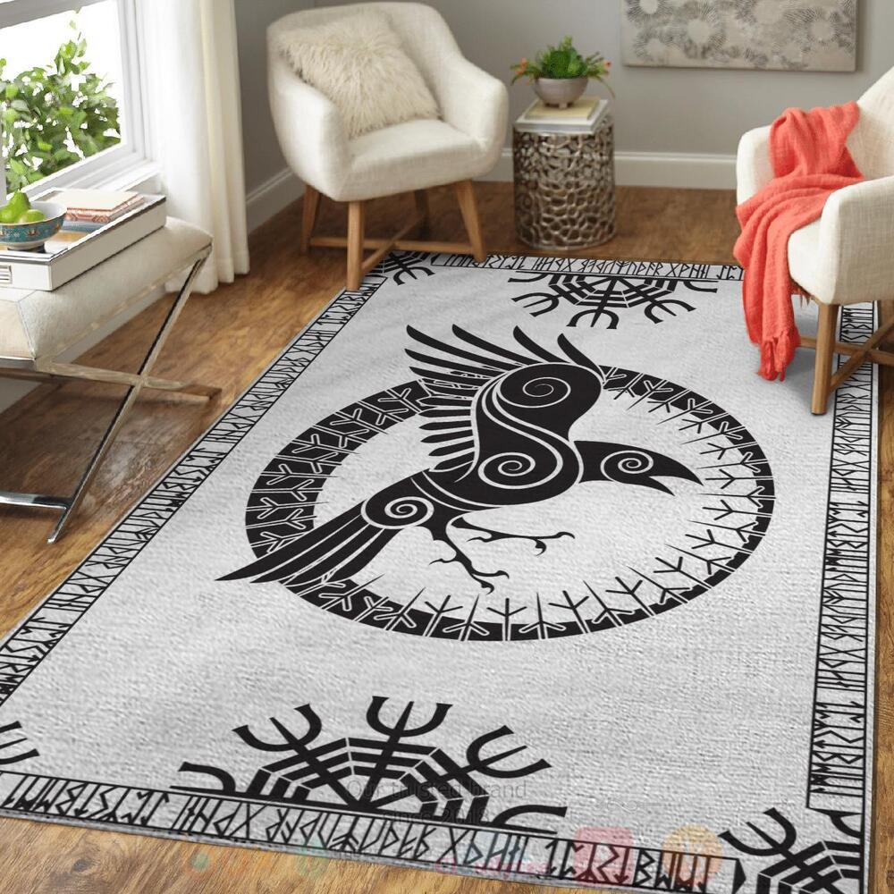 Raven And Rune Viking Area Rug