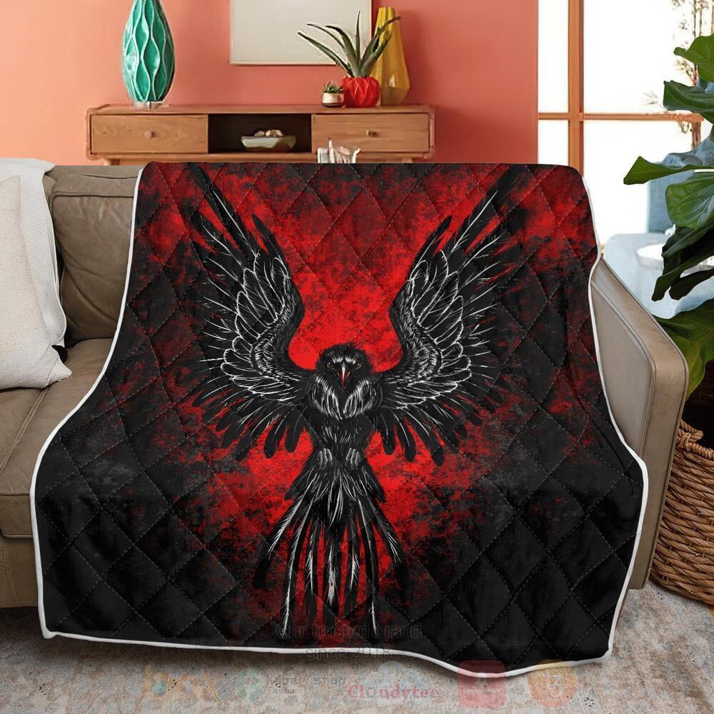 Raven Red Viking Quilt