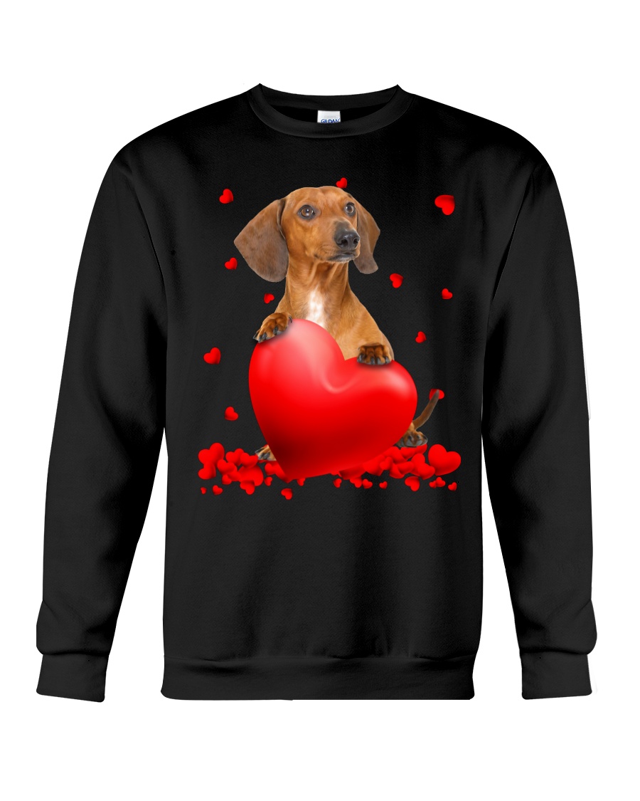 Red Dachshund Valentine Hearts jersey shirt, hoodie 5 Red Dachshund Valentine Hearts shirt hoodie 7
