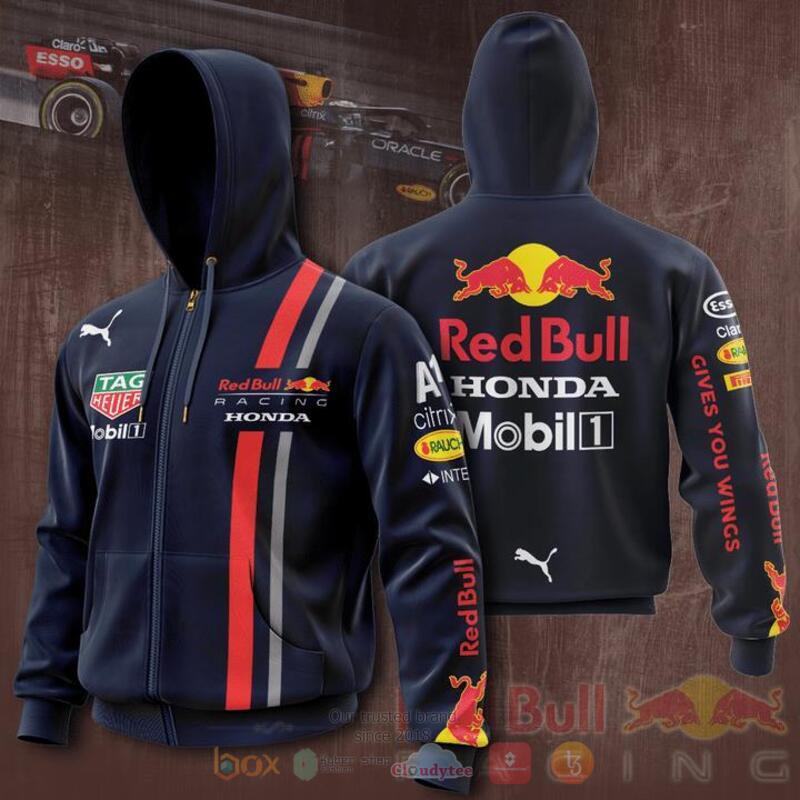 RedBull Racing Mobil1 Honda Navy 3d shirt, hoodie 4 RedBull Racing Mobil1 Honda Navy 3d shirt hoodie 1 2 3