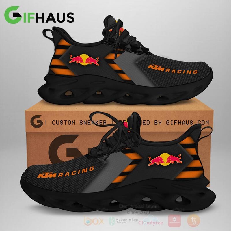BEST Red Bull KTM Racing Orange Clunky Sneakers 8 Red Bull KTM Racing Orange Clunky Max Soul Shoes
