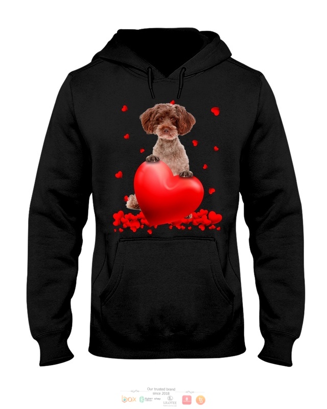 Red Schnoodle Valentine Hearts shirt hoodie 1 2 3 4 5 6 7