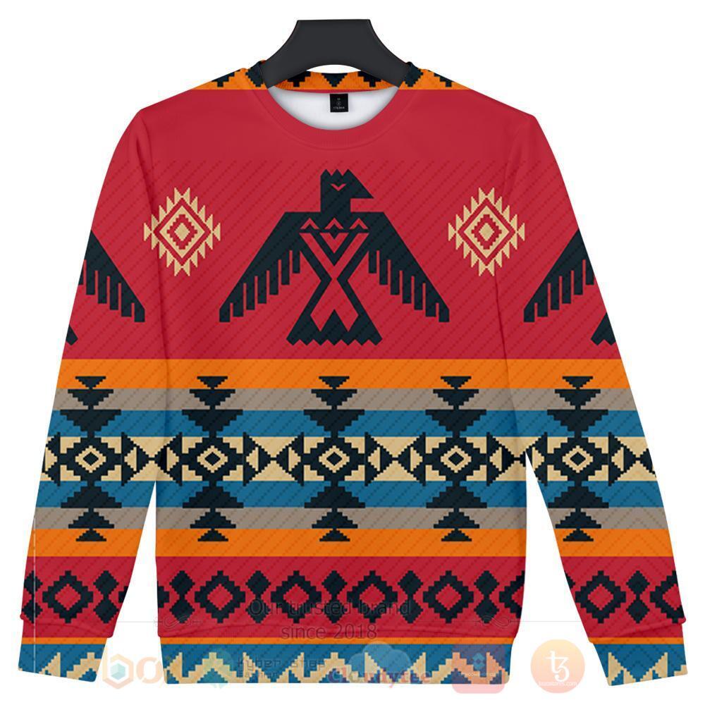 Red Thunderbird Native Sweater