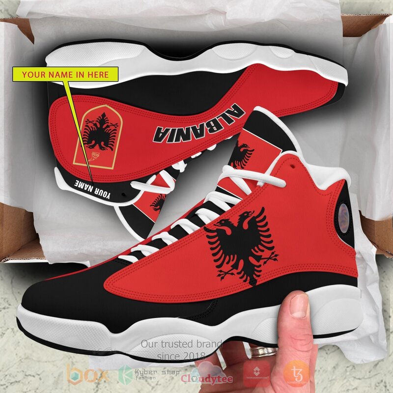 Republic of Albania Personalized Air Jordan 13 Shoes 1