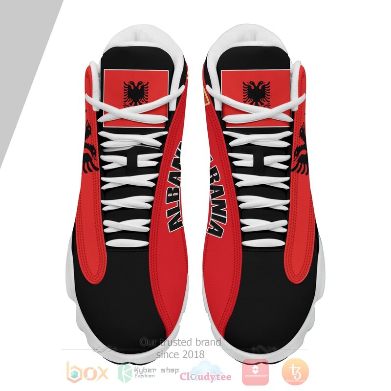 BEST Republic of Albania Personalized Air Jordan 13 Sneakers Sport Shoes 3 Republic of Albania Personalized Air Jordan 13 Shoes 1 2