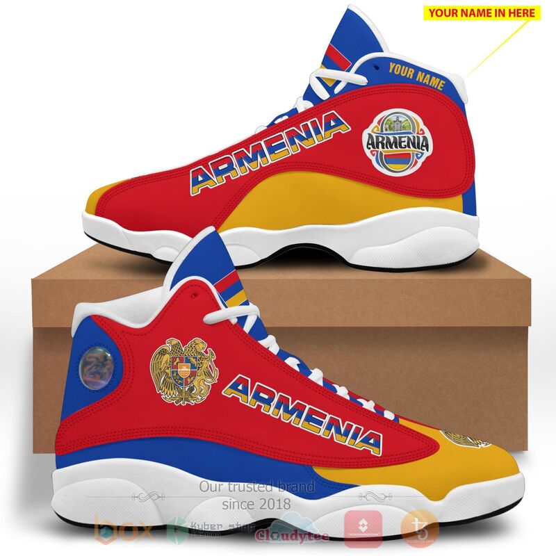 Republic of Armenia Personalized Air Jordan 13 Shoes 1