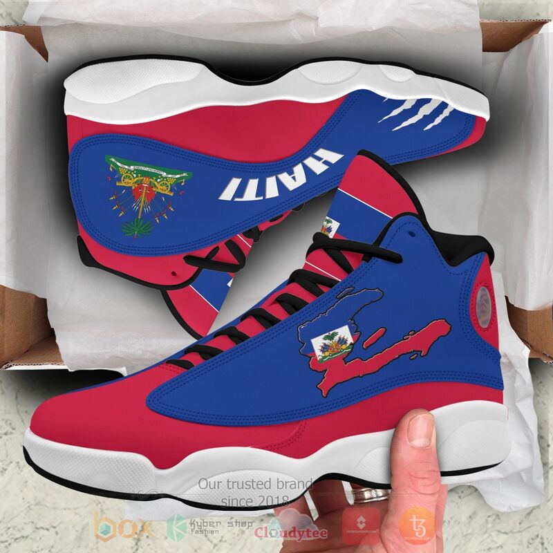 Republic of Haiti Personalized Air Jordan 13 Shoes 1
